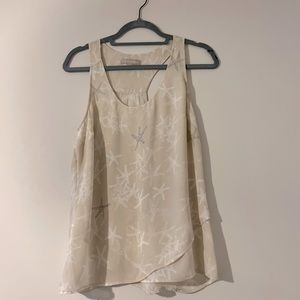 Banana Republic Nautical Beach Starfish Print Tank Top